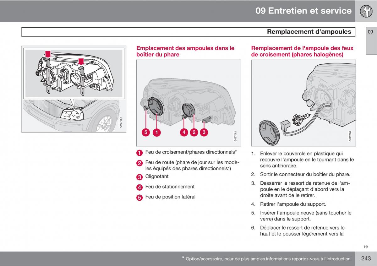 Volvo XC90 I 1 manuel du proprietaire / page 245