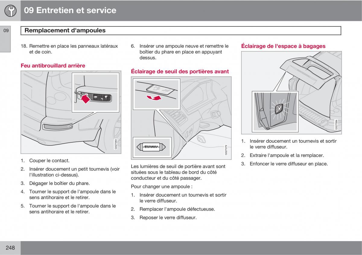 Volvo XC90 I 1 manuel du proprietaire / page 250