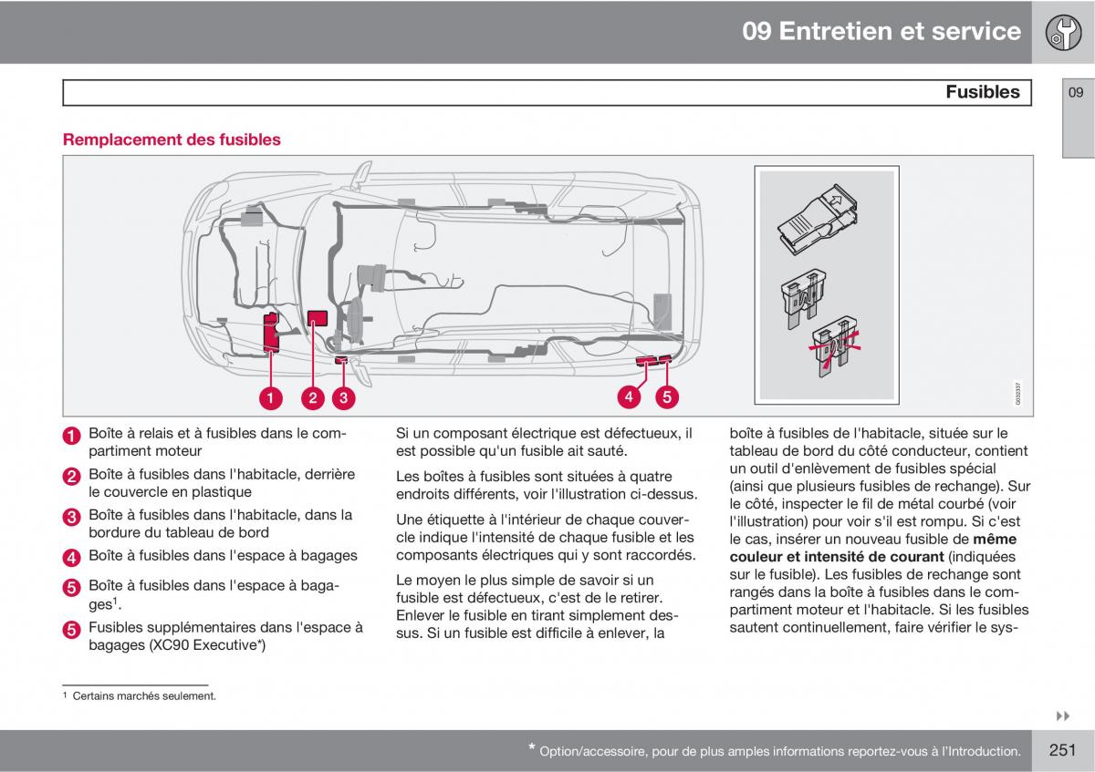 Volvo XC90 I 1 manuel du proprietaire / page 253