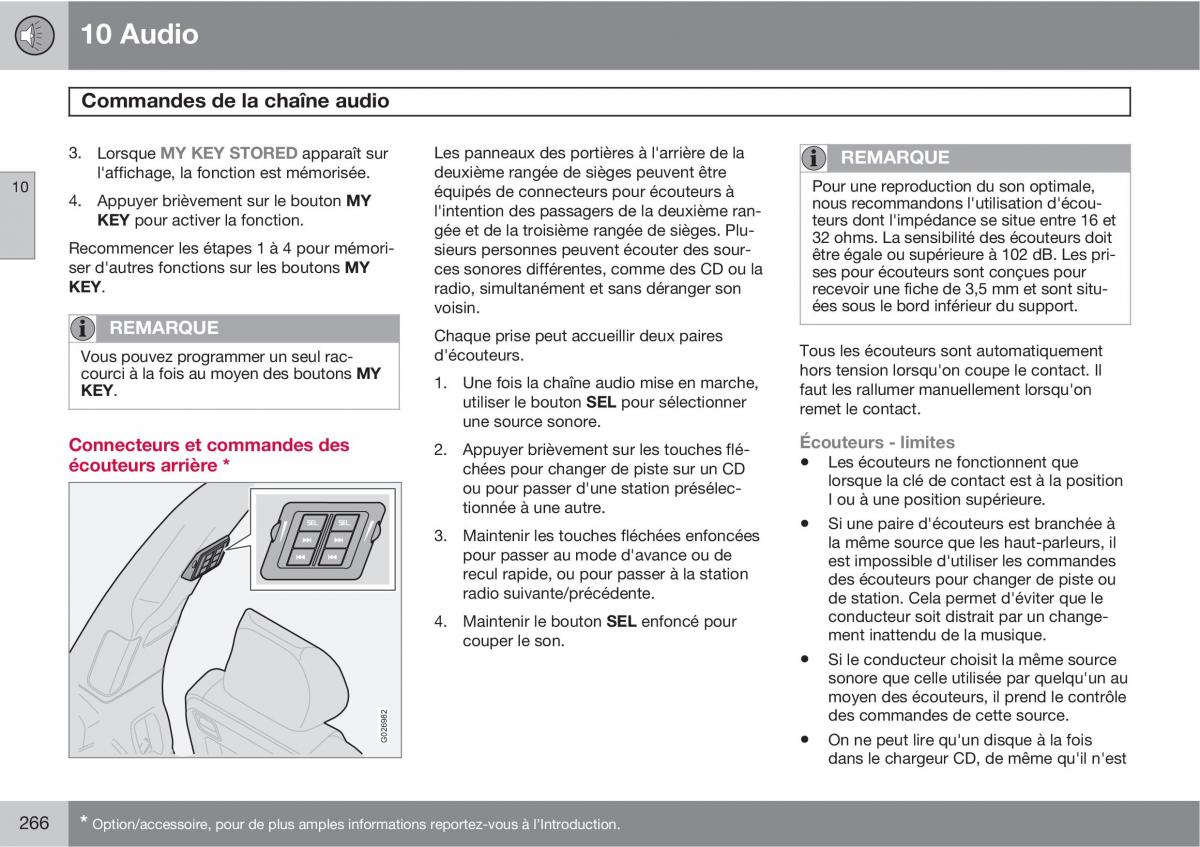 Volvo XC90 I 1 manuel du proprietaire / page 268