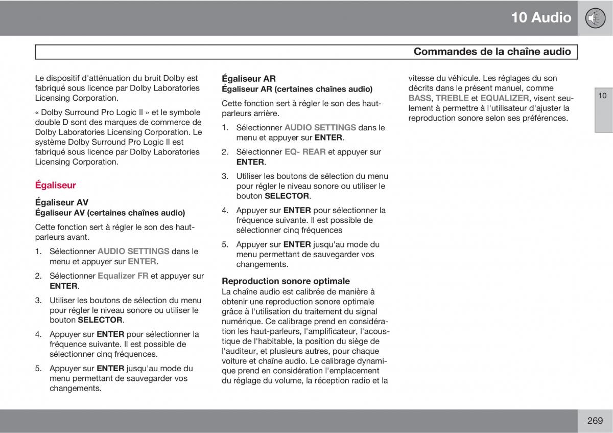 Volvo XC90 I 1 manuel du proprietaire / page 271