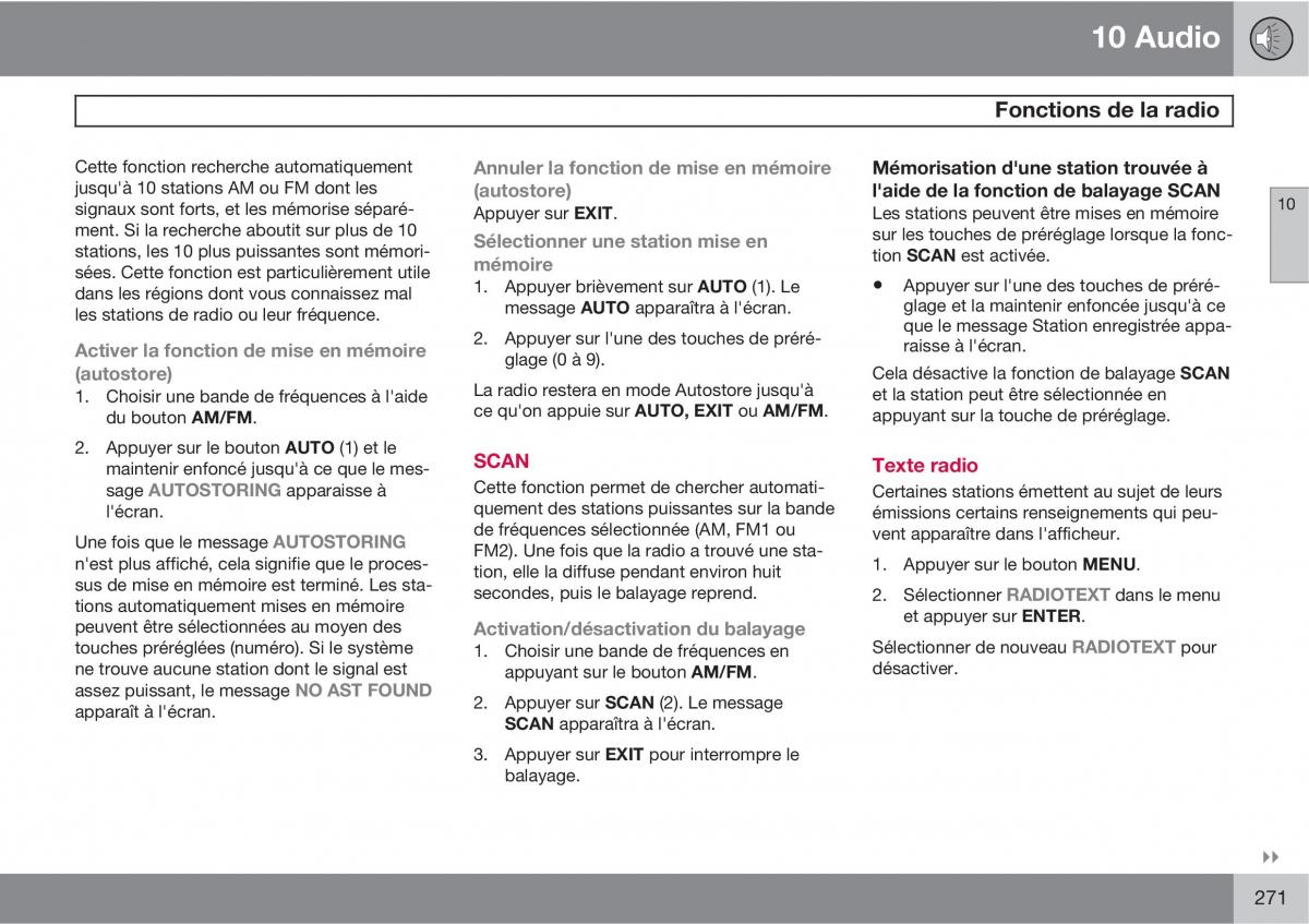 Volvo XC90 I 1 manuel du proprietaire / page 273