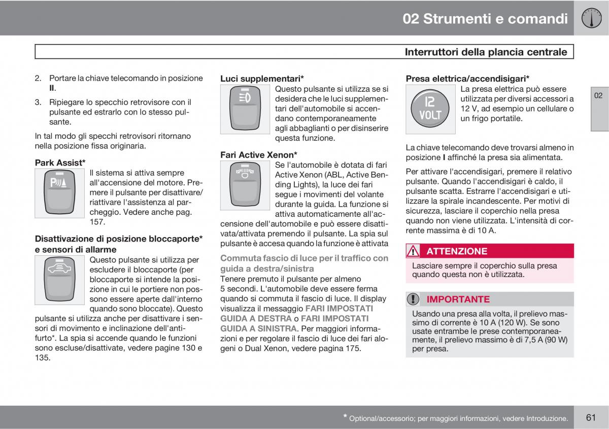 Volvo XC90 I 1 manuale del proprietario / page 63