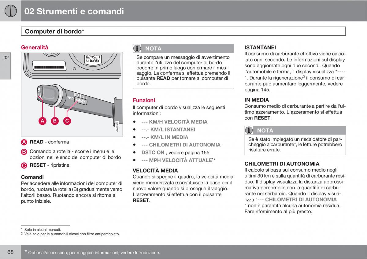 Volvo XC90 I 1 manuale del proprietario / page 70