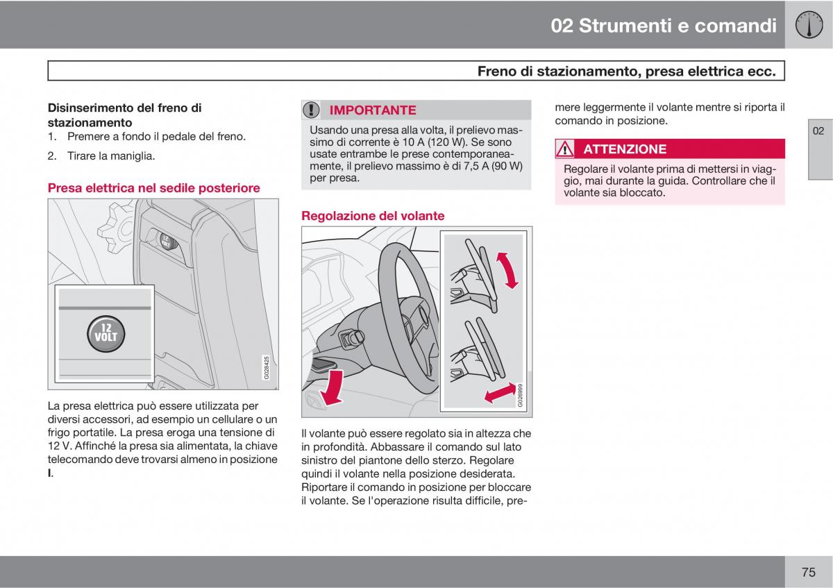 Volvo XC90 I 1 manuale del proprietario / page 77