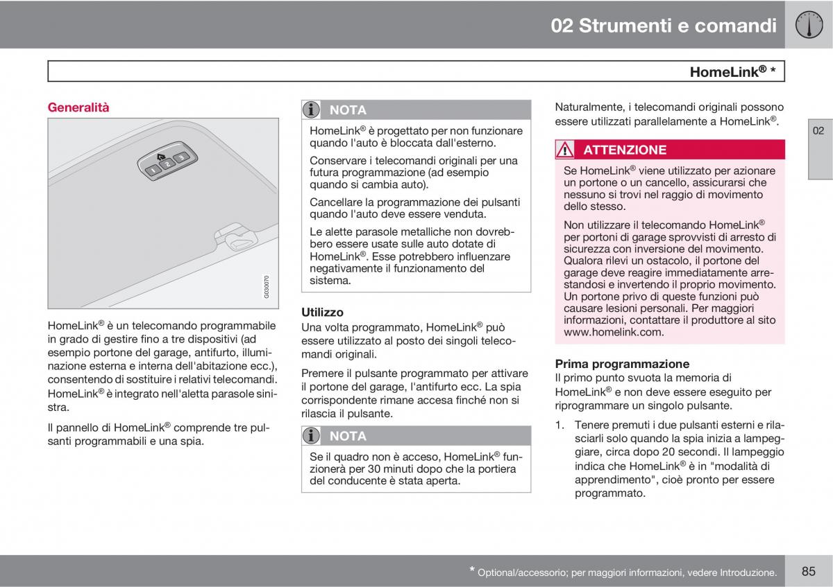 Volvo XC90 I 1 manuale del proprietario / page 87