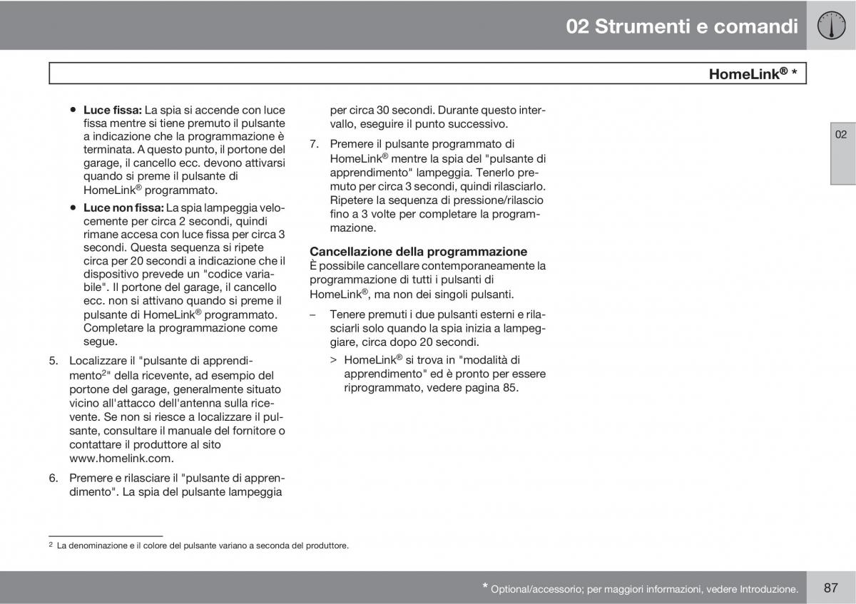 Volvo XC90 I 1 manuale del proprietario / page 89