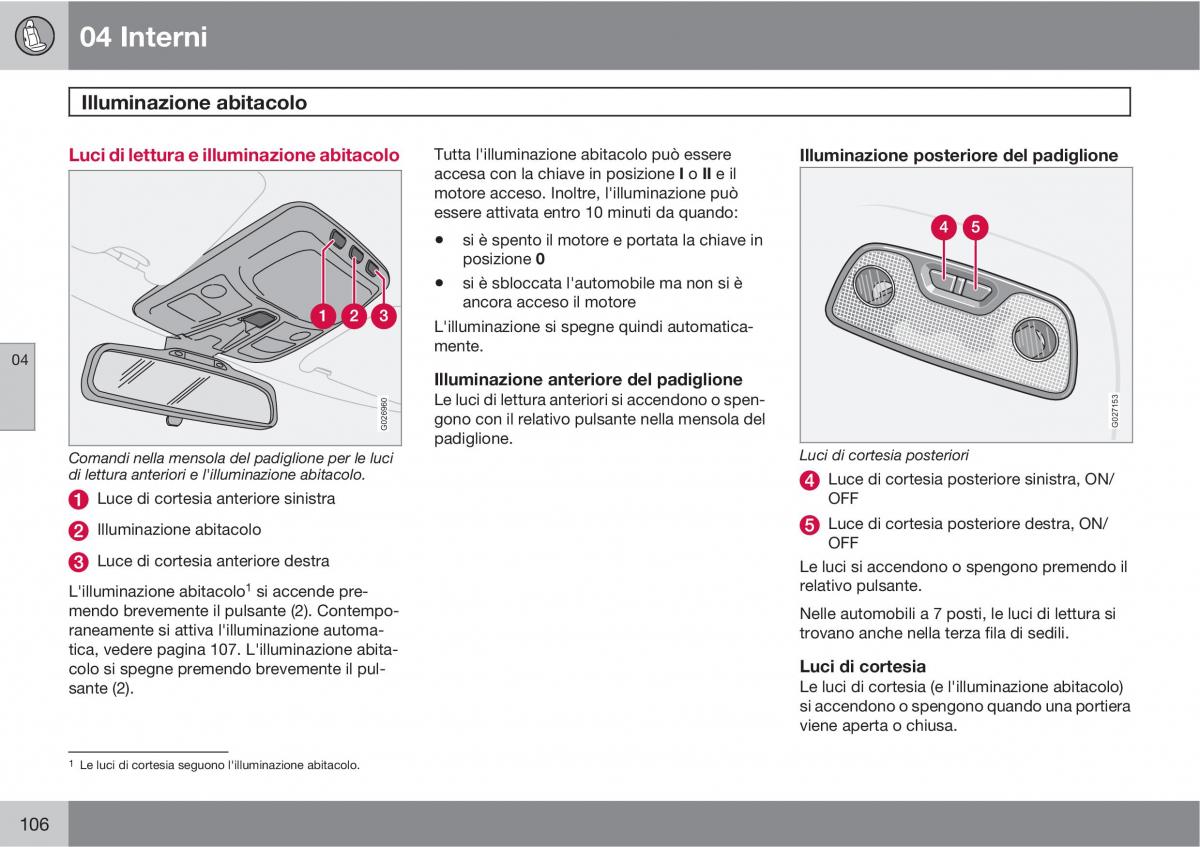 Volvo XC90 I 1 manuale del proprietario / page 108