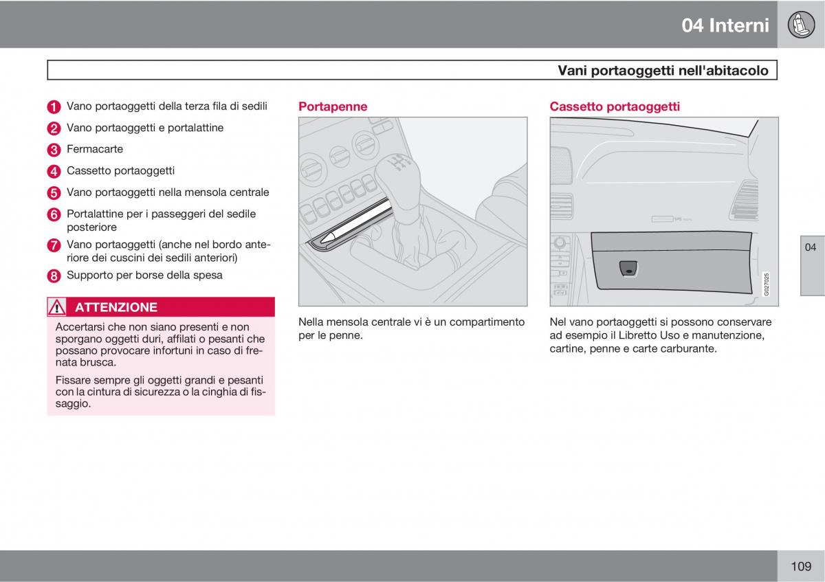 Volvo XC90 I 1 manuale del proprietario / page 111