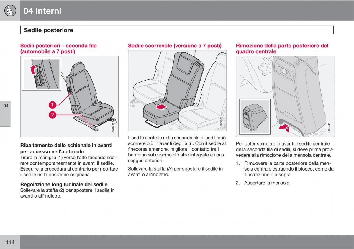 Volvo XC90 I 1 manuale del proprietario / page 116