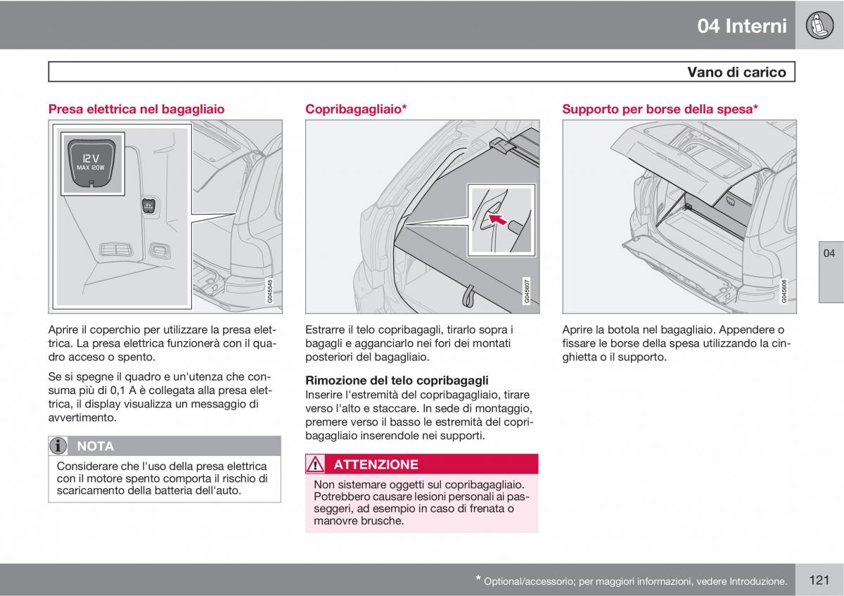 Volvo XC90 I 1 manuale del proprietario / page 123