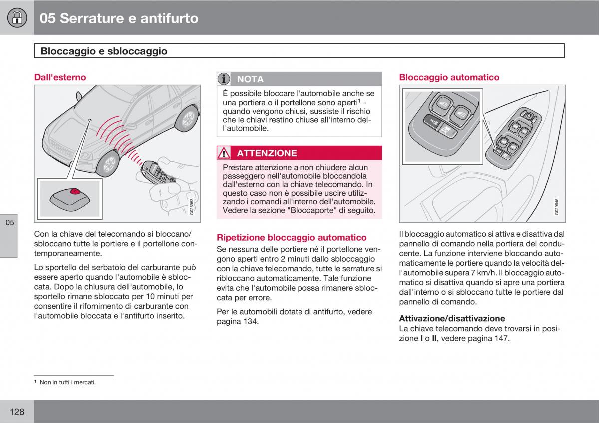 Volvo XC90 I 1 manuale del proprietario / page 130