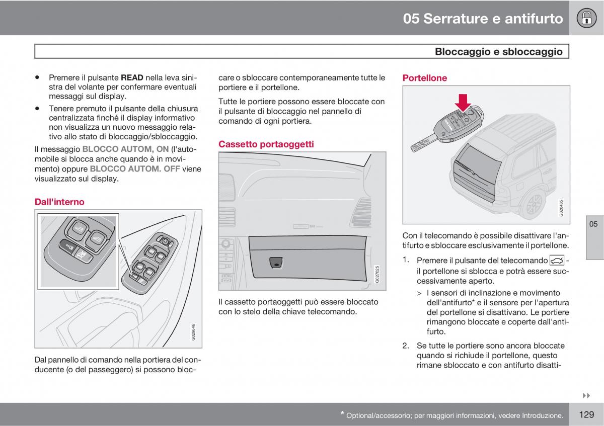 Volvo XC90 I 1 manuale del proprietario / page 131