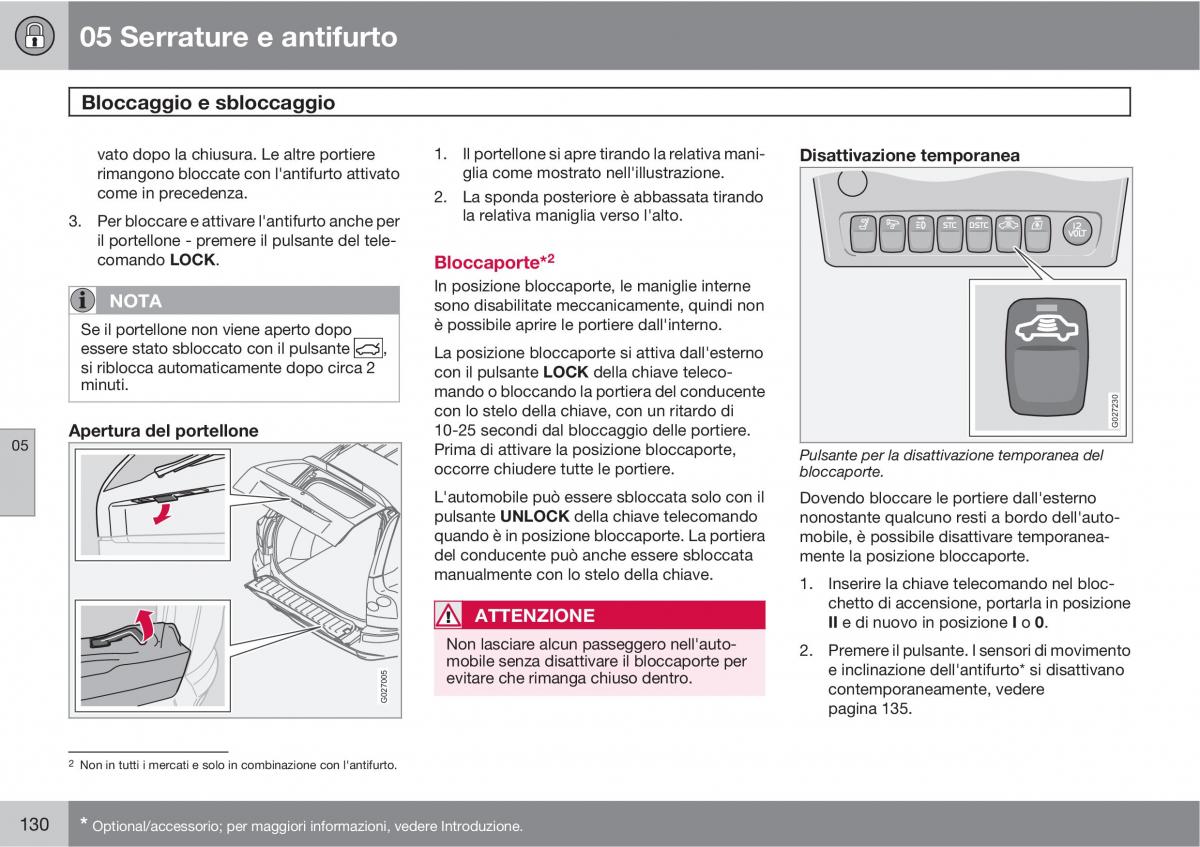 Volvo XC90 I 1 manuale del proprietario / page 132