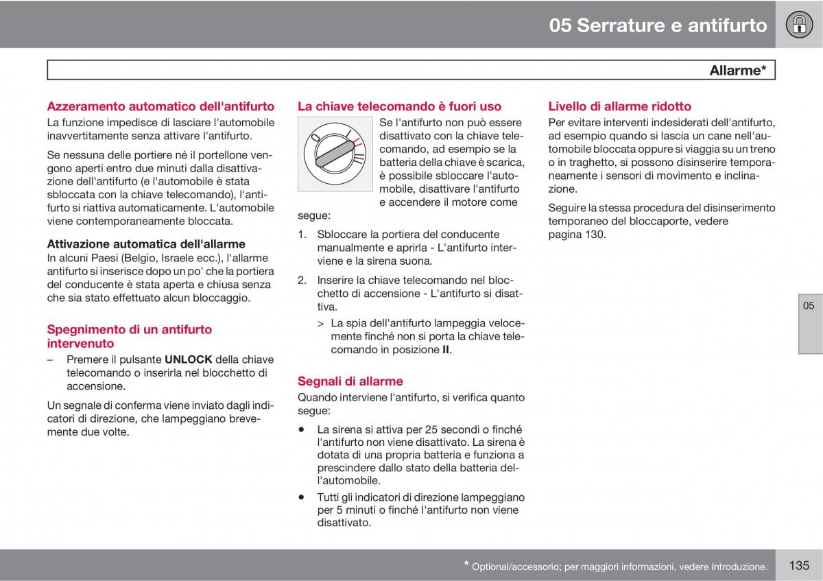 Volvo XC90 I 1 manuale del proprietario / page 137