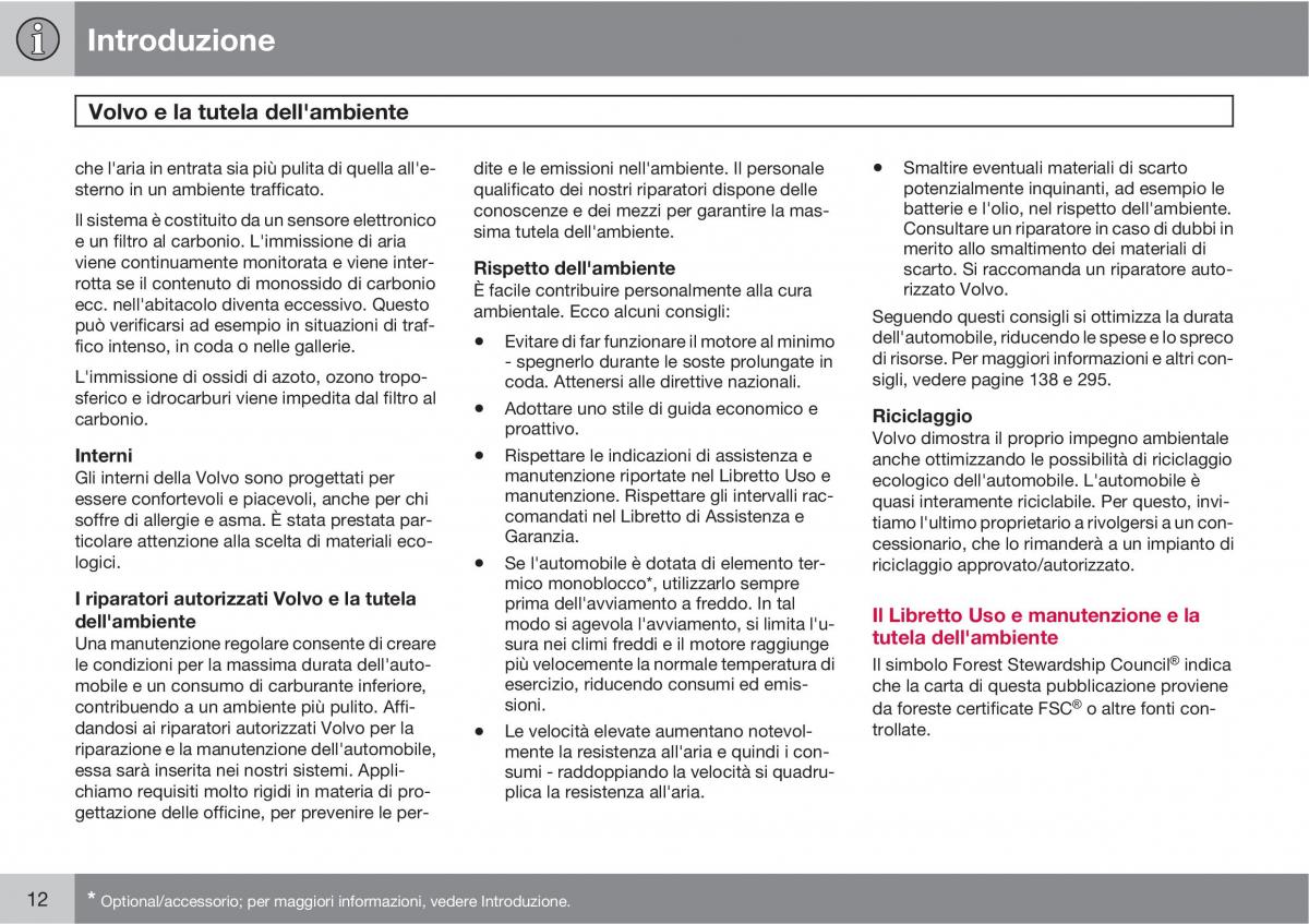 Volvo XC90 I 1 manuale del proprietario / page 14