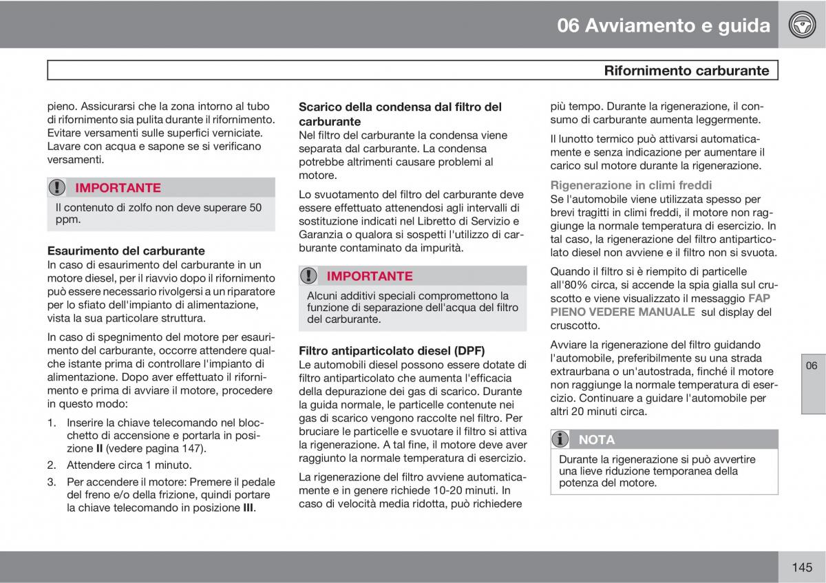 Volvo XC90 I 1 manuale del proprietario / page 147