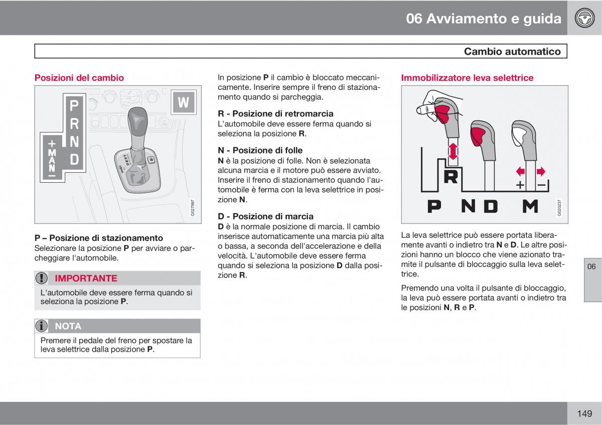 Volvo XC90 I 1 manuale del proprietario / page 151