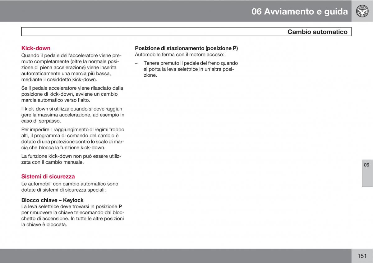 Volvo XC90 I 1 manuale del proprietario / page 153