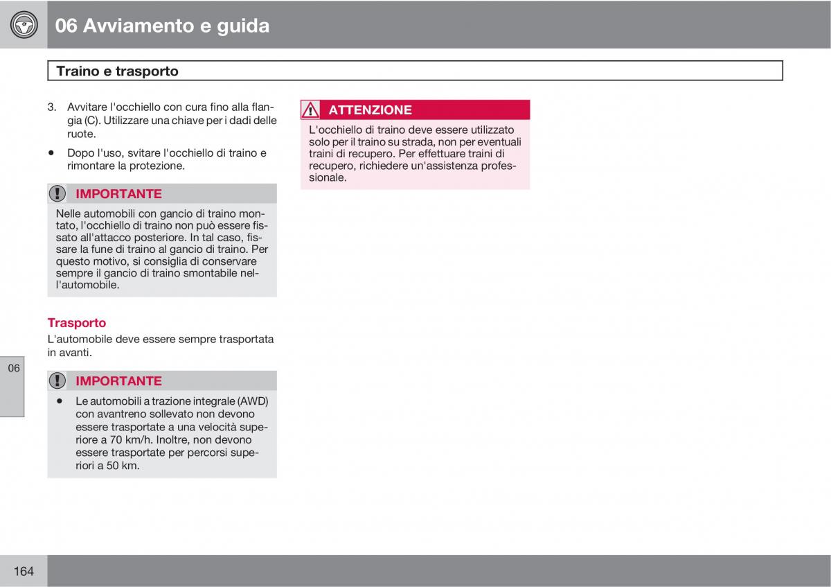 Volvo XC90 I 1 manuale del proprietario / page 166