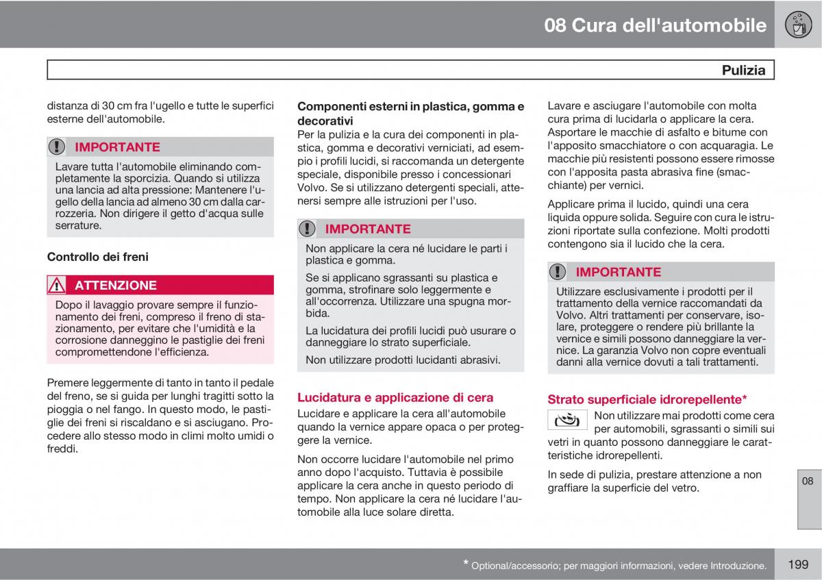 Volvo XC90 I 1 manuale del proprietario / page 201