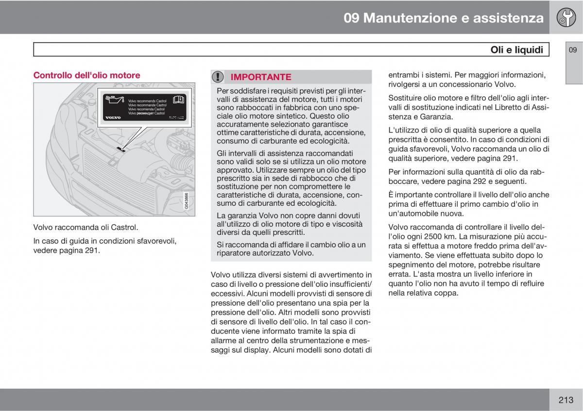 Volvo XC90 I 1 manuale del proprietario / page 215