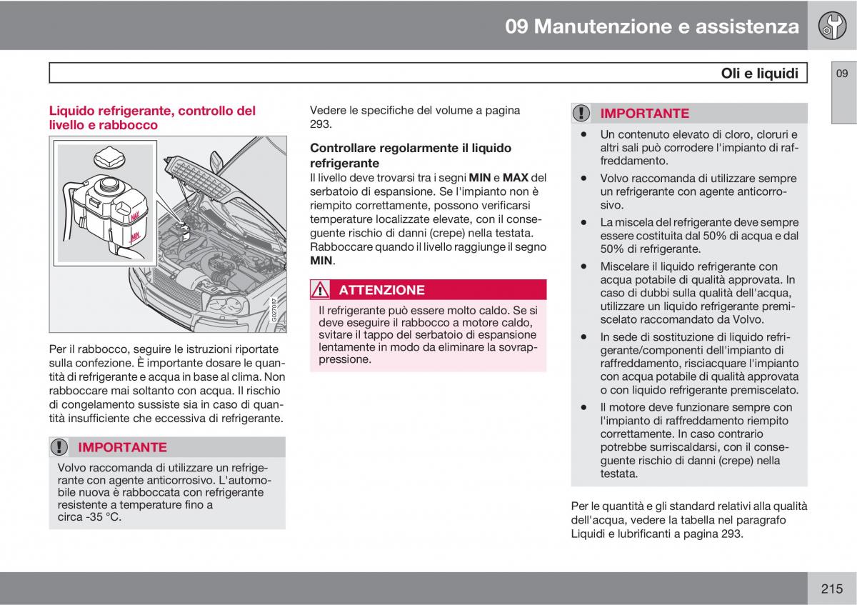 Volvo XC90 I 1 manuale del proprietario / page 217