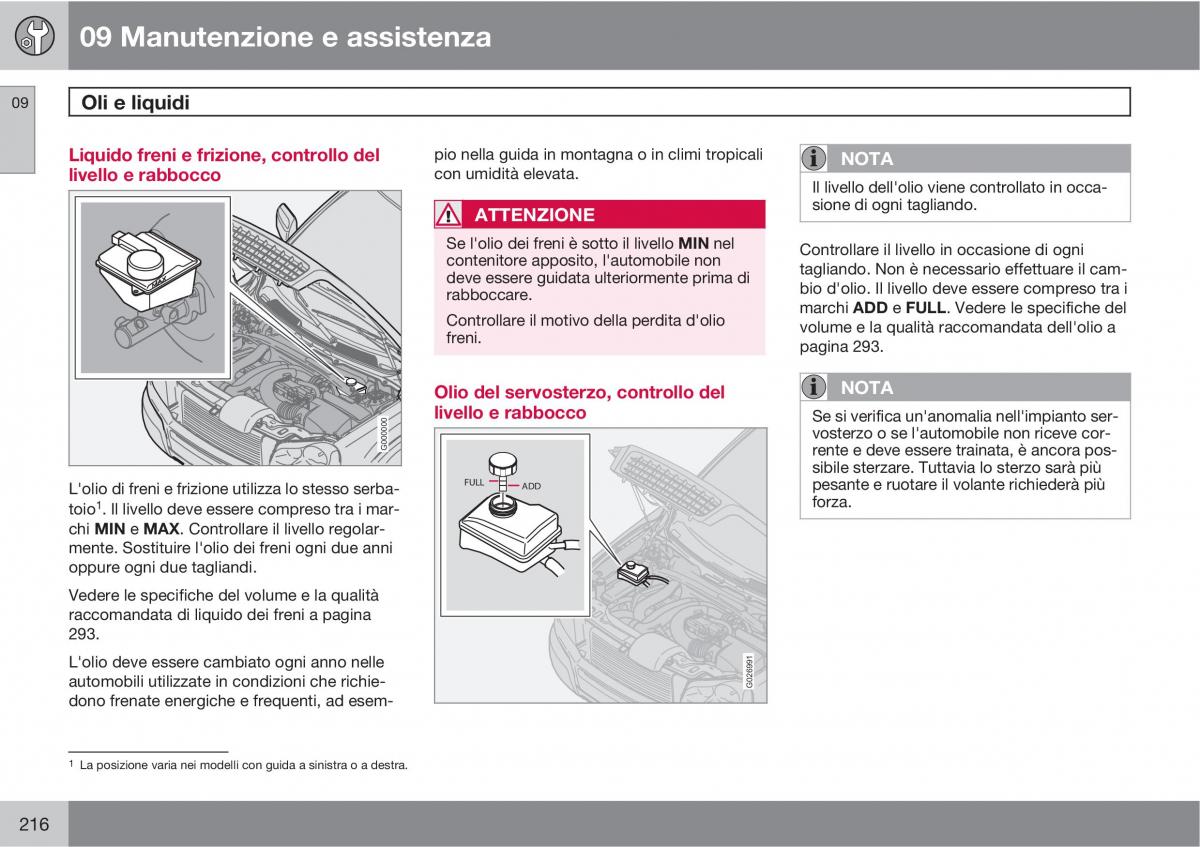 Volvo XC90 I 1 manuale del proprietario / page 218