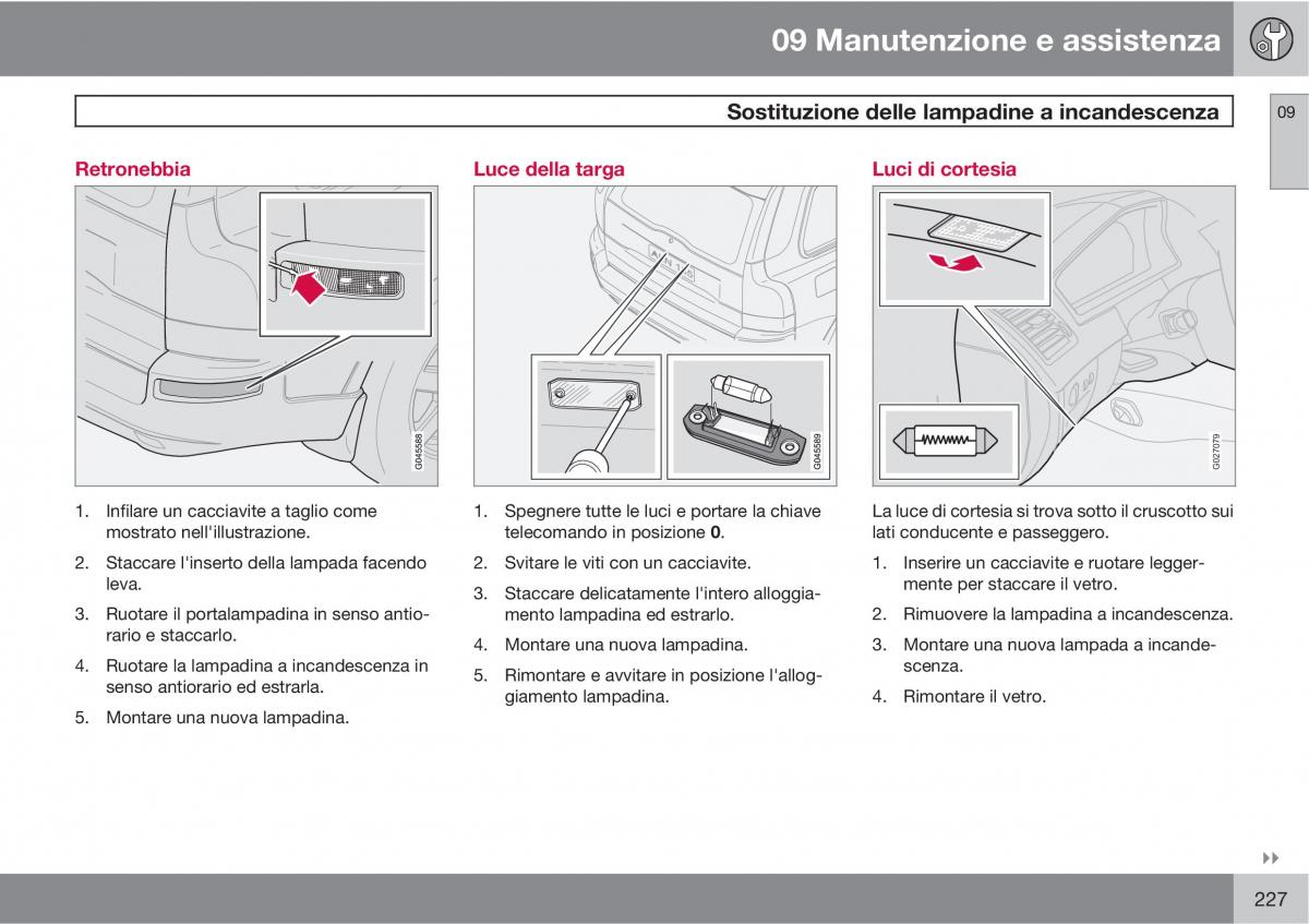 Volvo XC90 I 1 manuale del proprietario / page 229