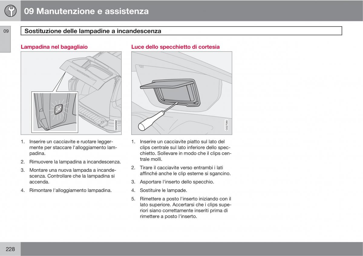 Volvo XC90 I 1 manuale del proprietario / page 230