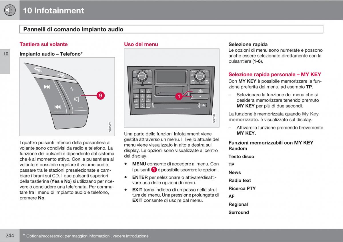 Volvo XC90 I 1 manuale del proprietario / page 246