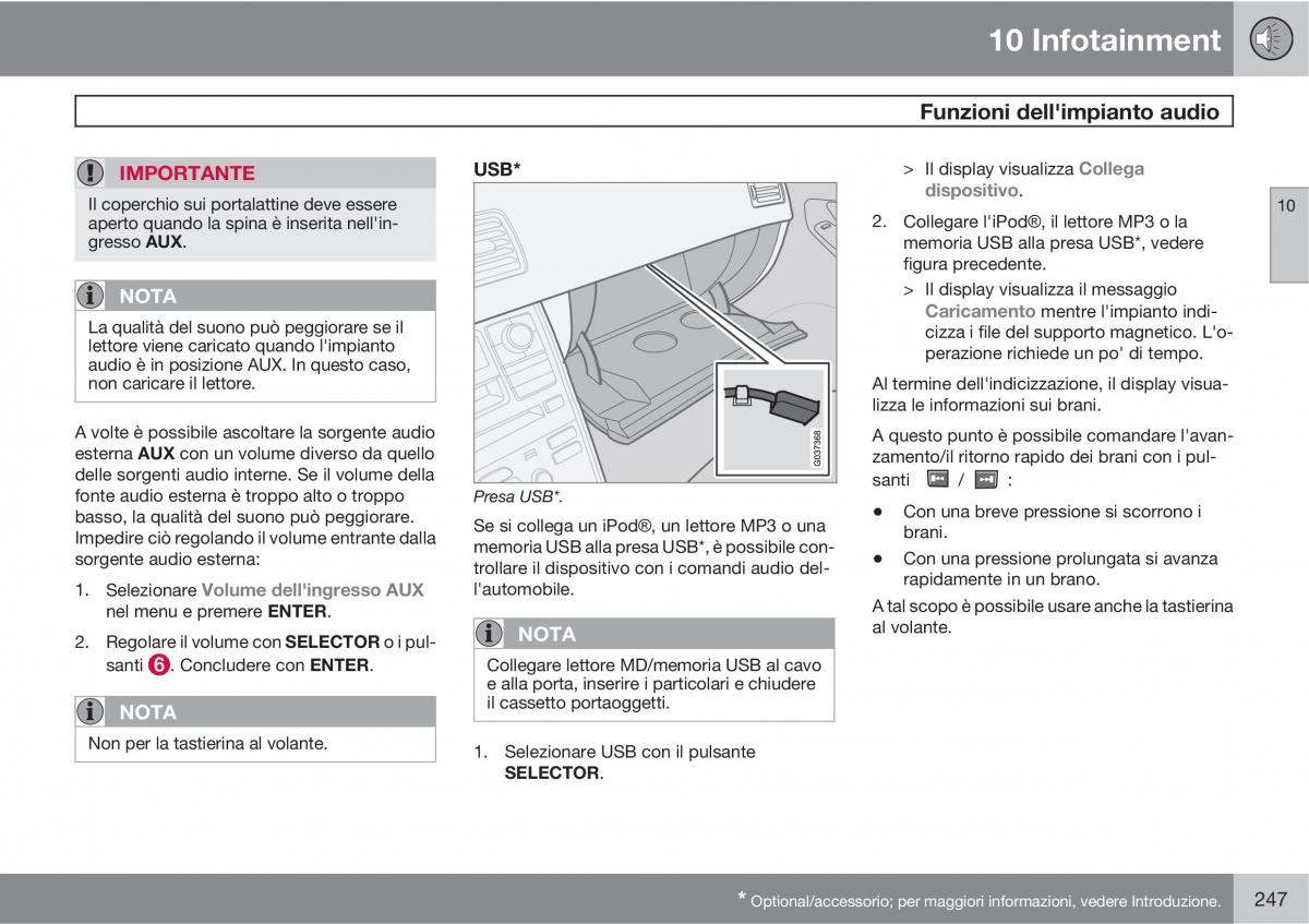 Volvo XC90 I 1 manuale del proprietario / page 249