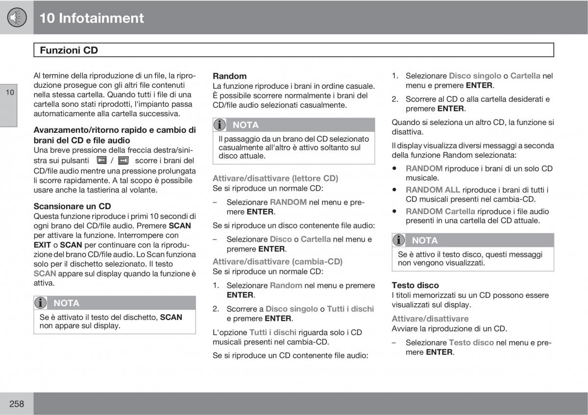 Volvo XC90 I 1 manuale del proprietario / page 260