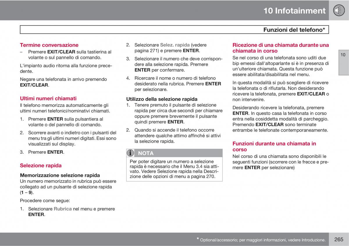 Volvo XC90 I 1 manuale del proprietario / page 267