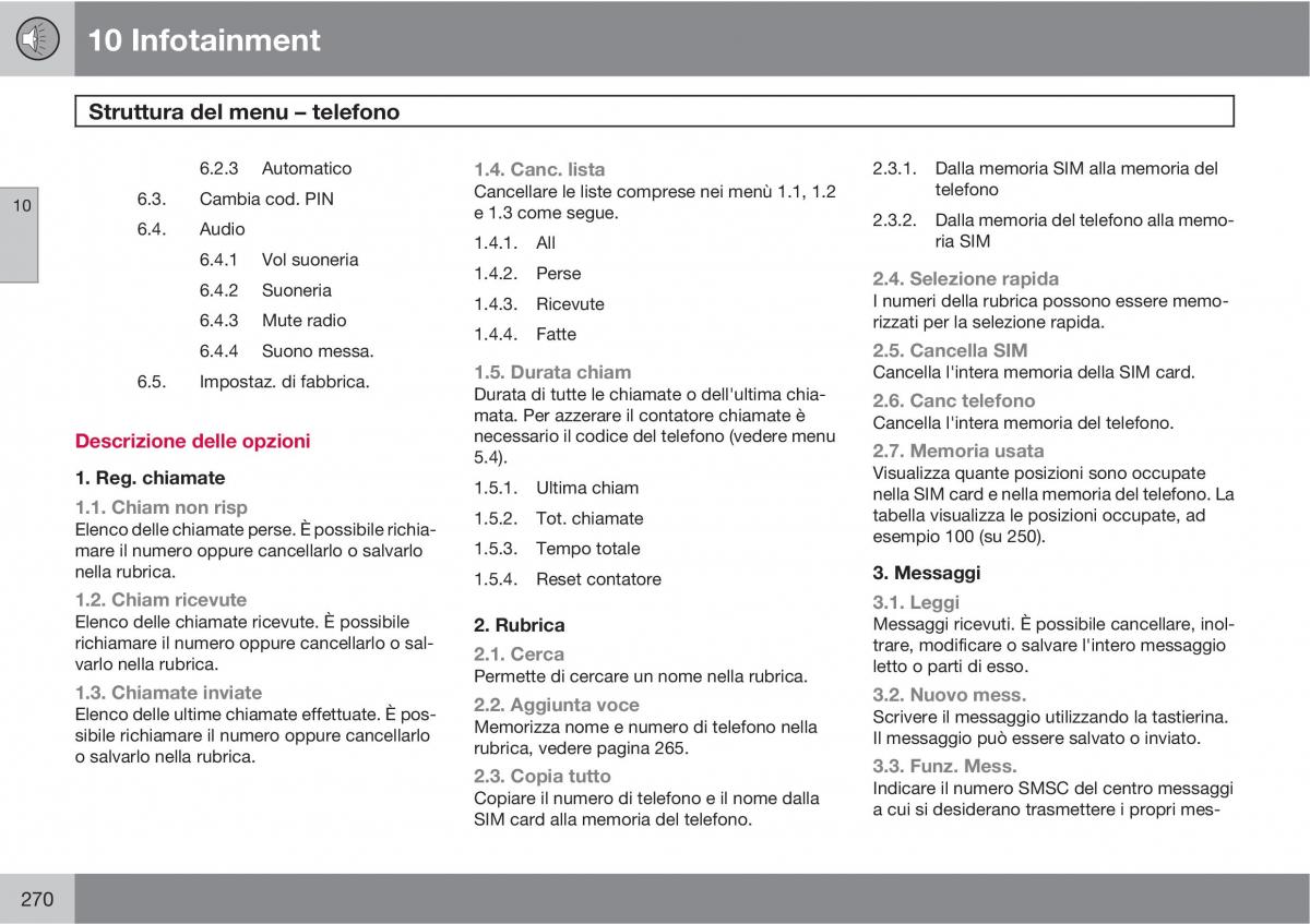 Volvo XC90 I 1 manuale del proprietario / page 272