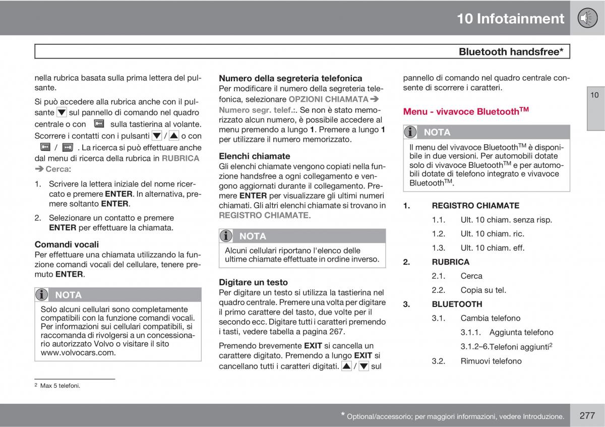 Volvo XC90 I 1 manuale del proprietario / page 279