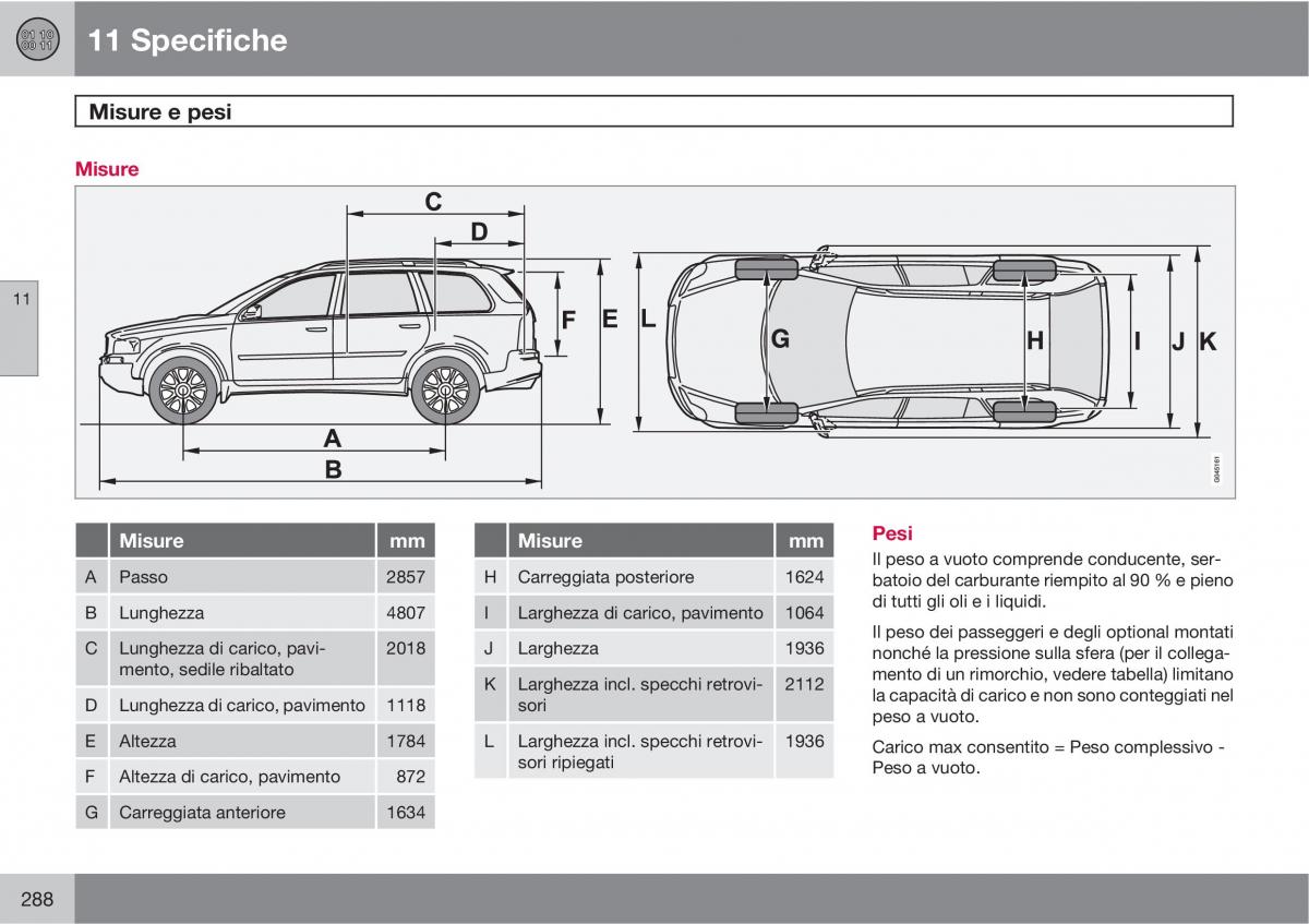 Volvo XC90 I 1 manuale del proprietario / page 290