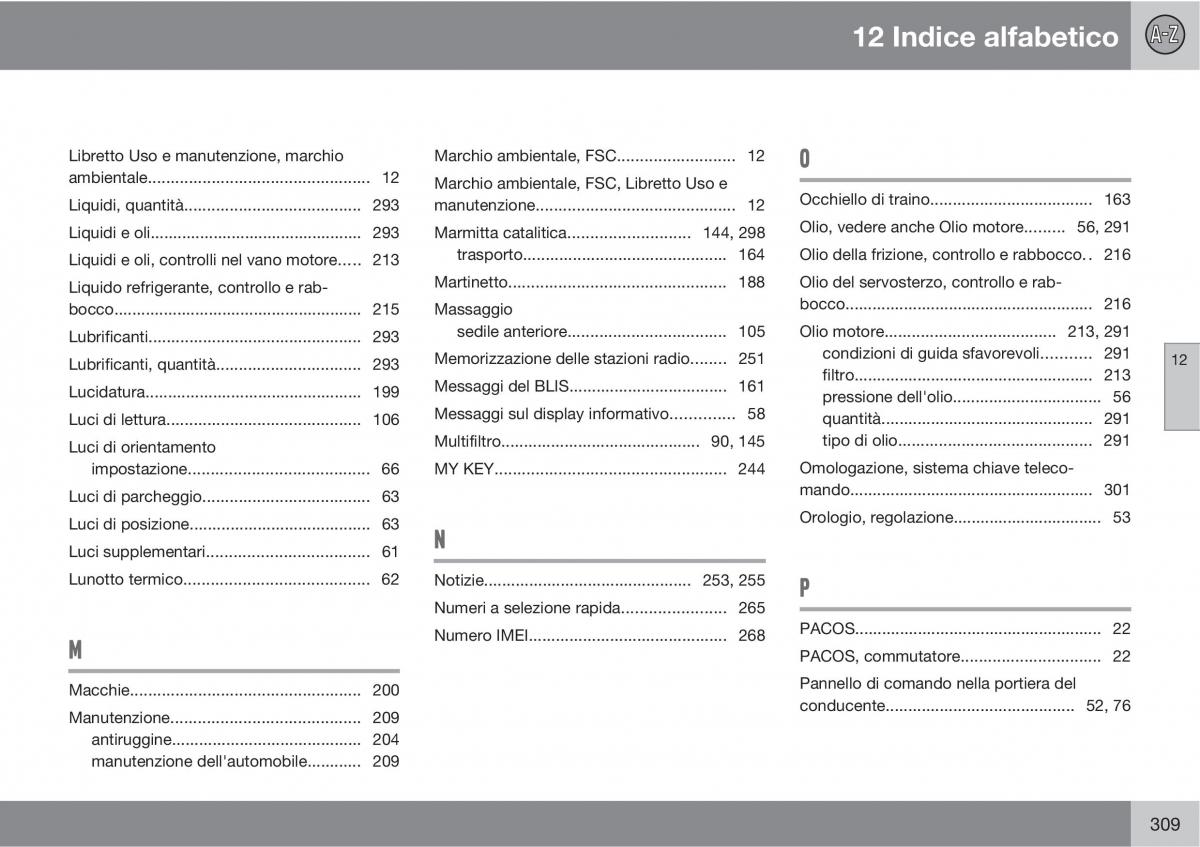 Volvo XC90 I 1 manuale del proprietario / page 311