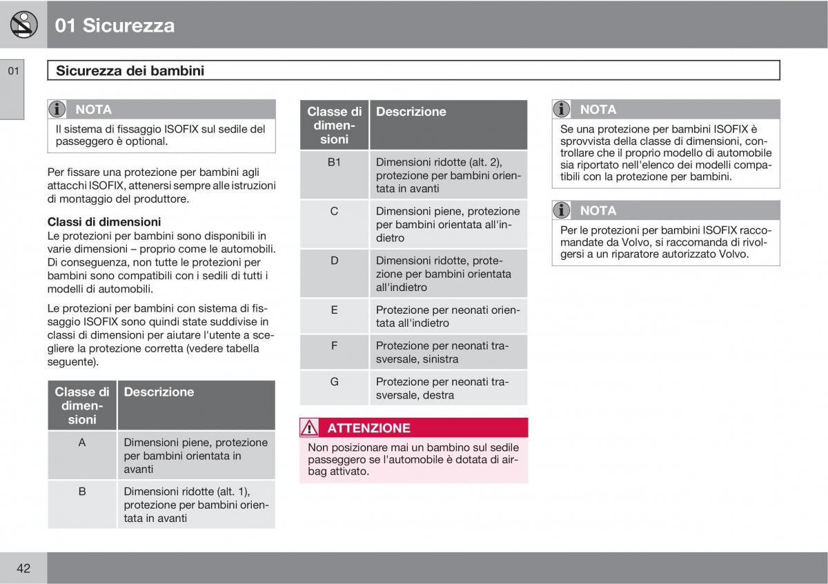 Volvo XC90 I 1 manuale del proprietario / page 44