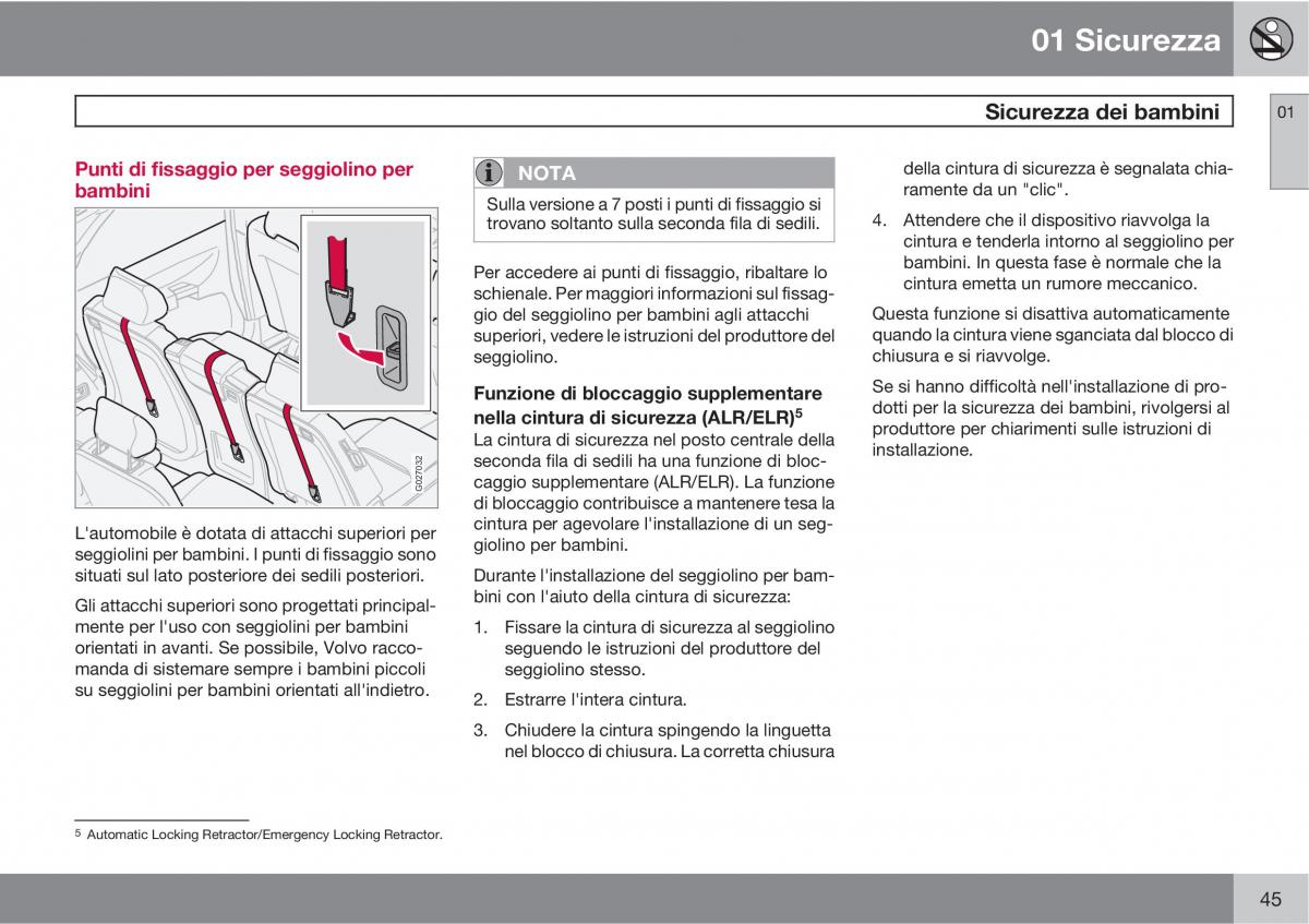 Volvo XC90 I 1 manuale del proprietario / page 47