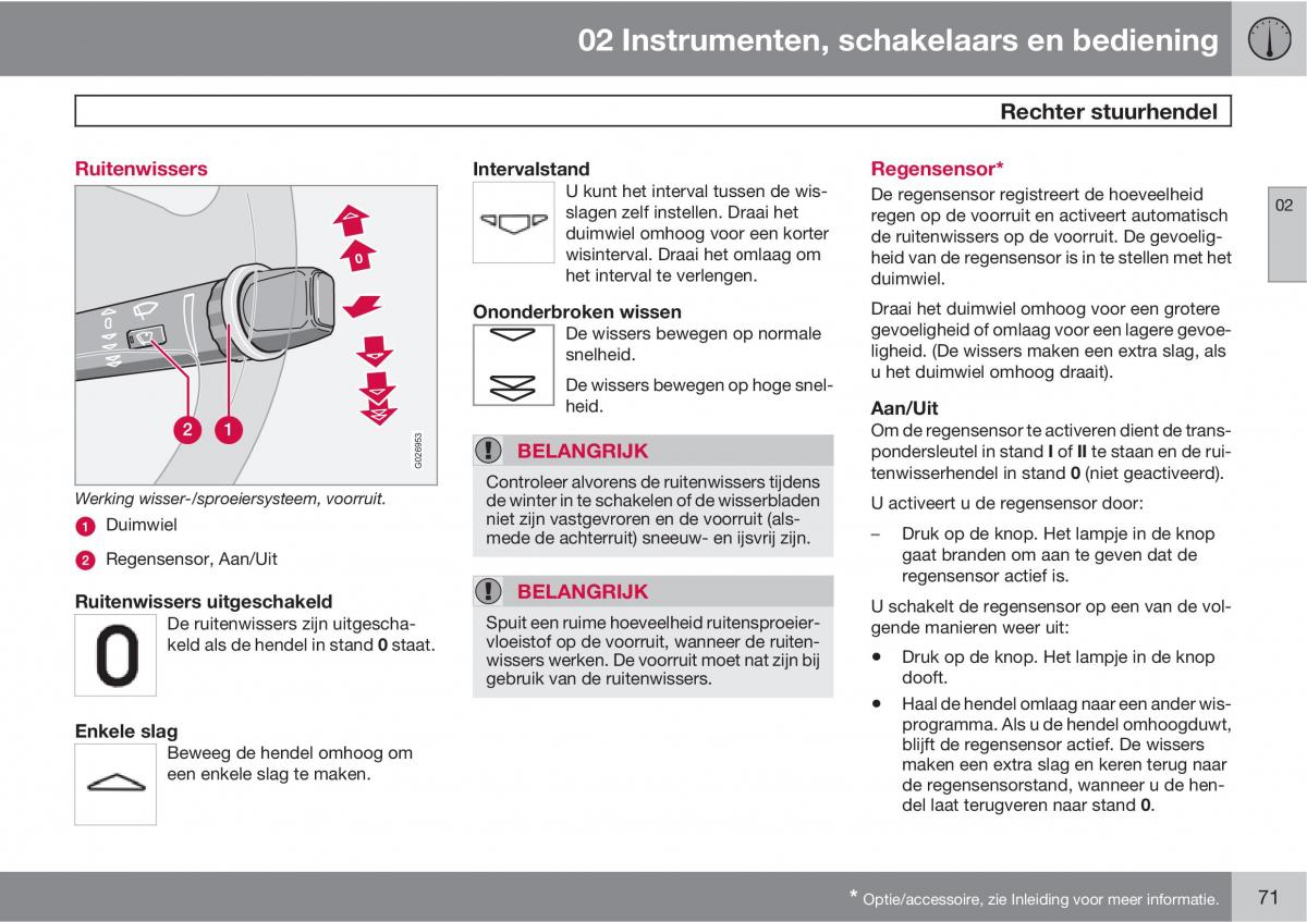 Volvo XC90 I 1 handleiding / page 73