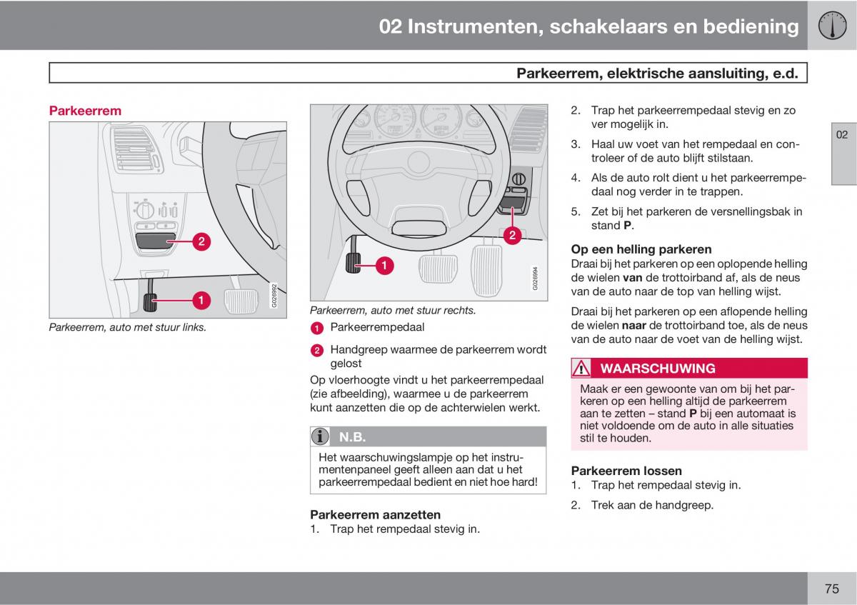 Volvo XC90 I 1 handleiding / page 77