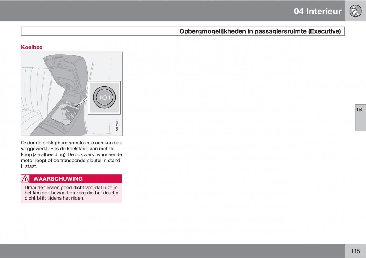 Volvo XC90 I 1 handleiding / page 117