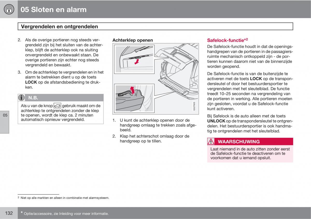 Volvo XC90 I 1 handleiding / page 134