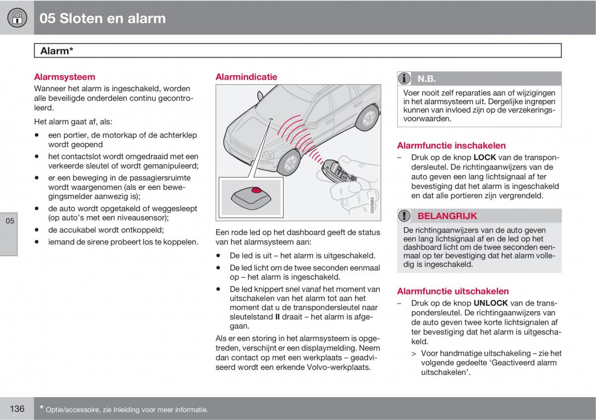 Volvo XC90 I 1 handleiding / page 138