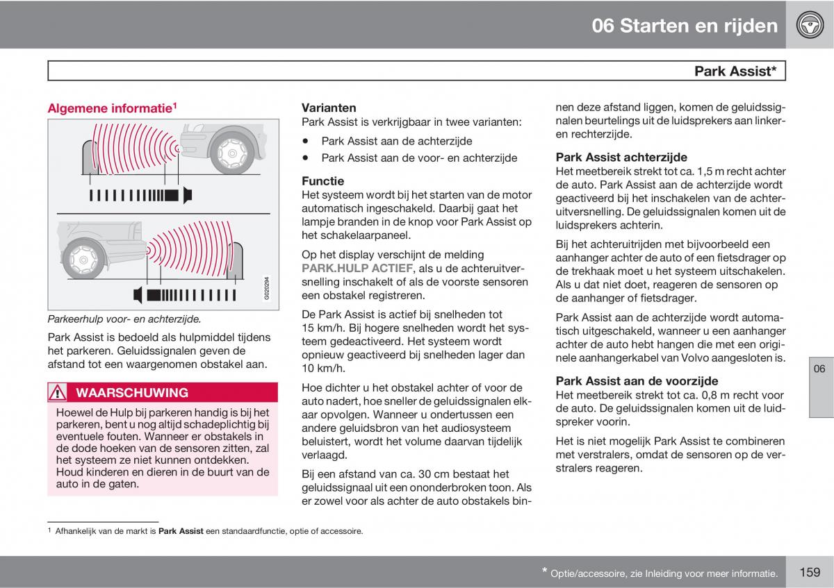 Volvo XC90 I 1 handleiding / page 161