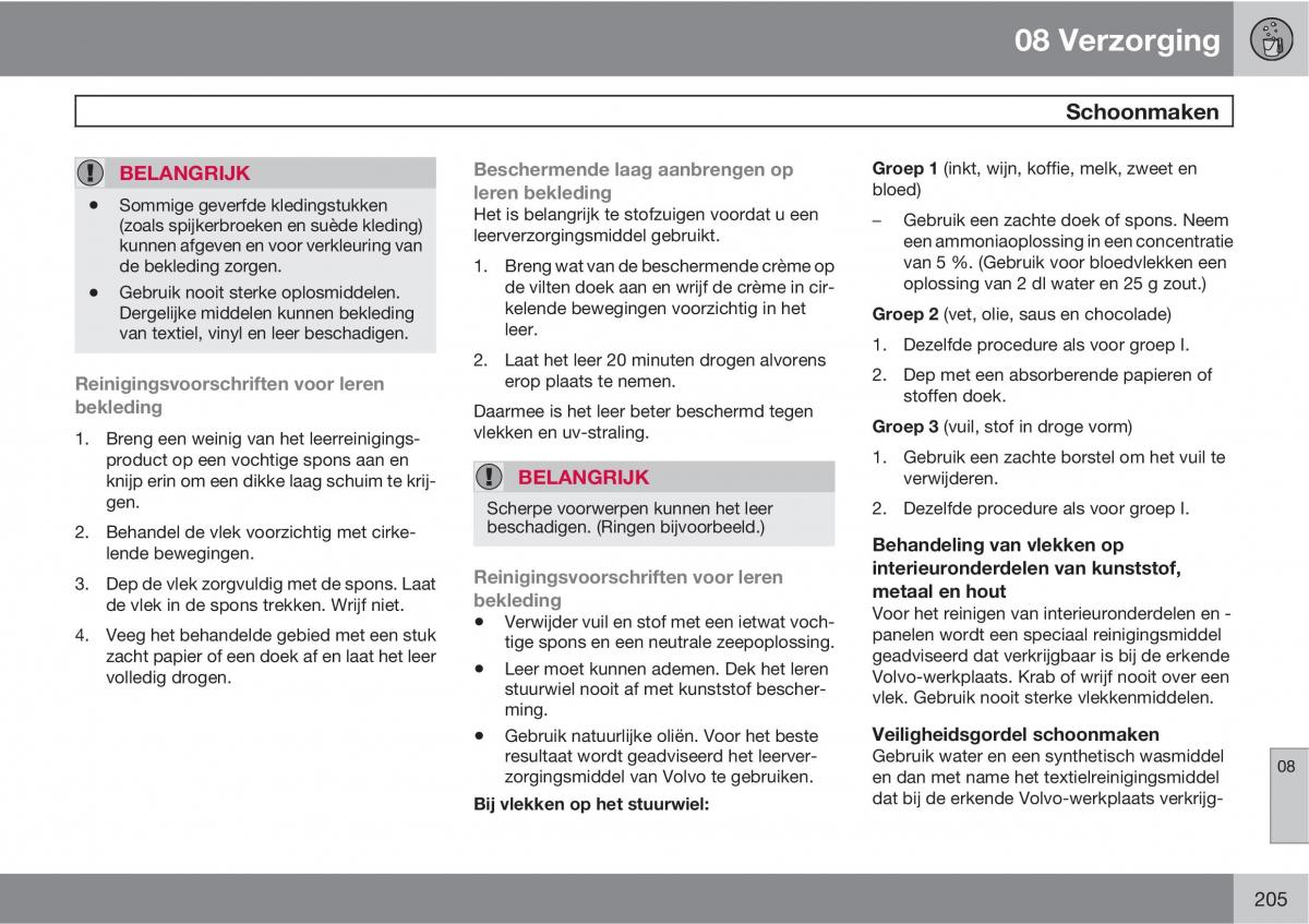 Volvo XC90 I 1 handleiding / page 207