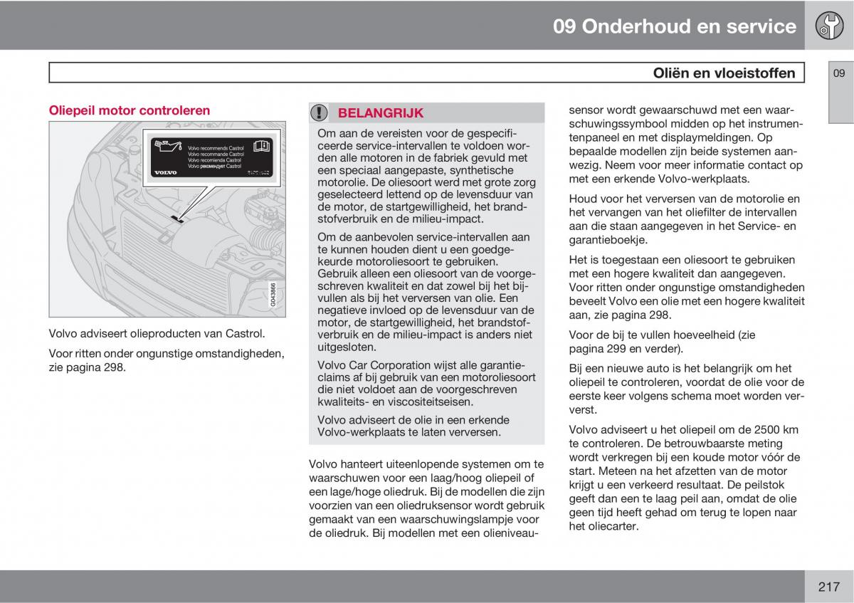 Volvo XC90 I 1 handleiding / page 219