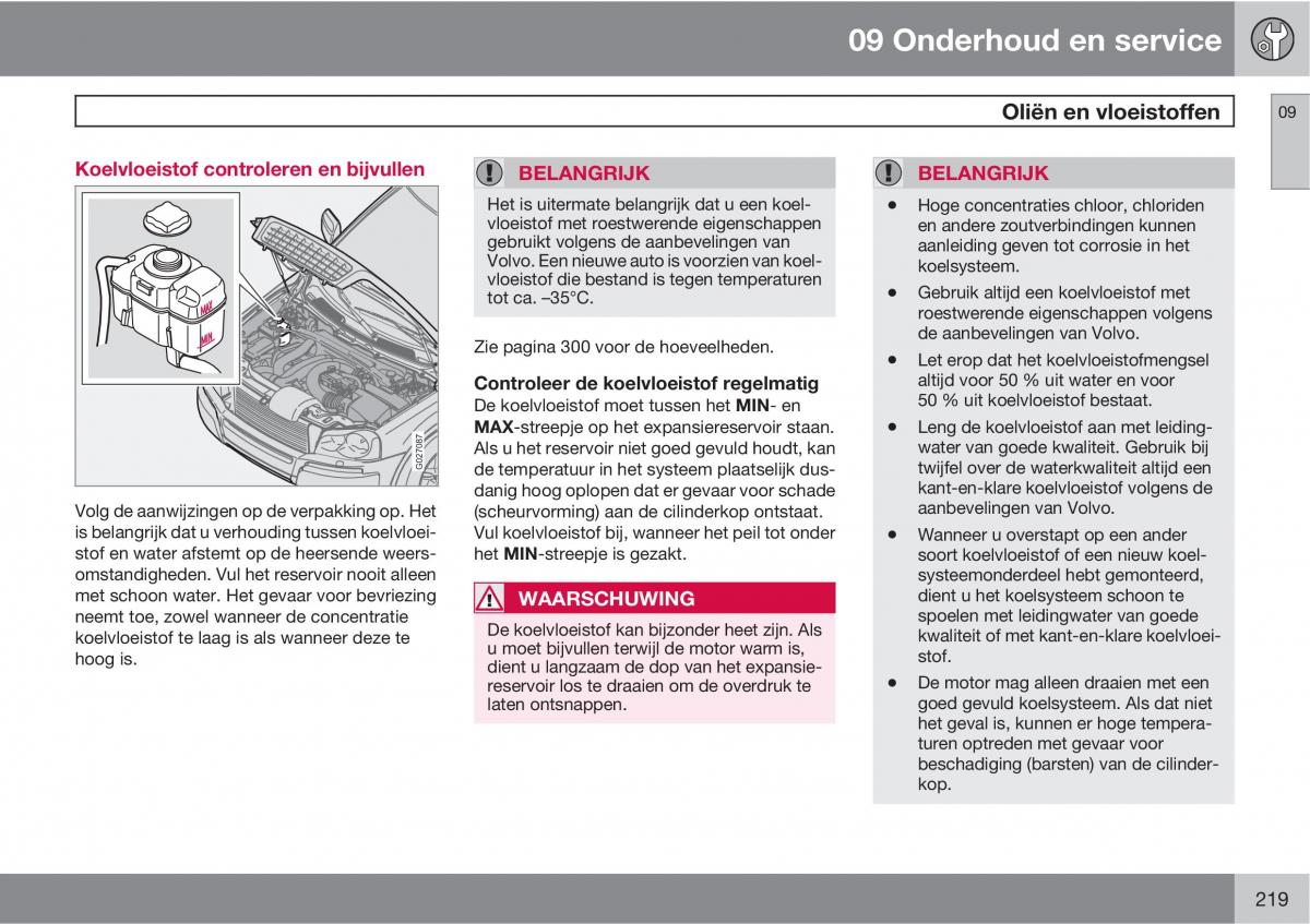 Volvo XC90 I 1 handleiding / page 221