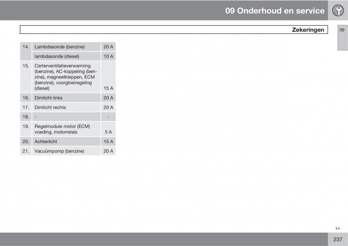 Volvo XC90 I 1 handleiding / page 239